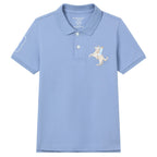 Kid's Cotton Polo with Napoleon Embroidery