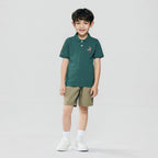 Kid's Cotton Polo with Napoleon Embroidery