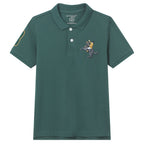 Kid's Cotton Polo with Napoleon Embroidery