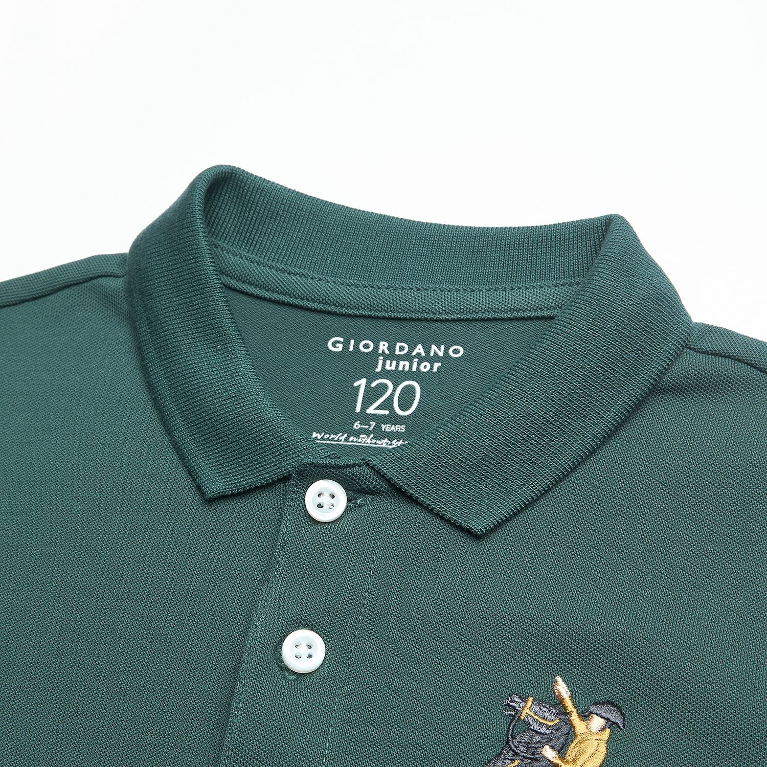Kid's Cotton Polo with Napoleon Embroidery