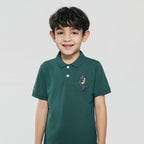 Kid's Cotton Polo with Napoleon Embroidery