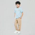 Kid's Cotton Polo with Napoleon Embroidery
