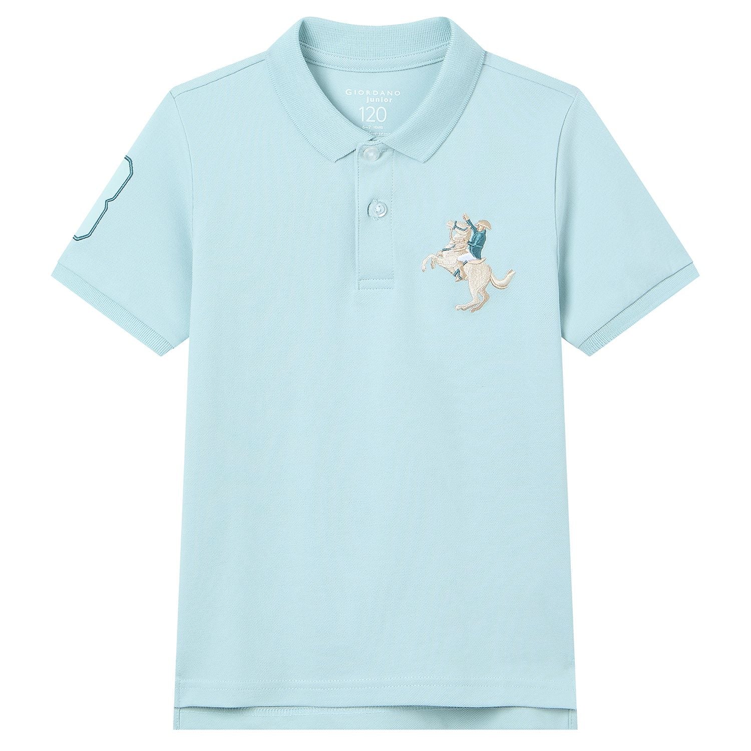 Kid's Cotton Polo with Napoleon Embroidery