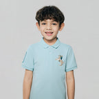 Kid's Cotton Polo with Napoleon Embroidery