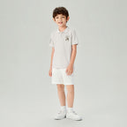 Kids' Slim Fit 3D Embroidery Lion Polo