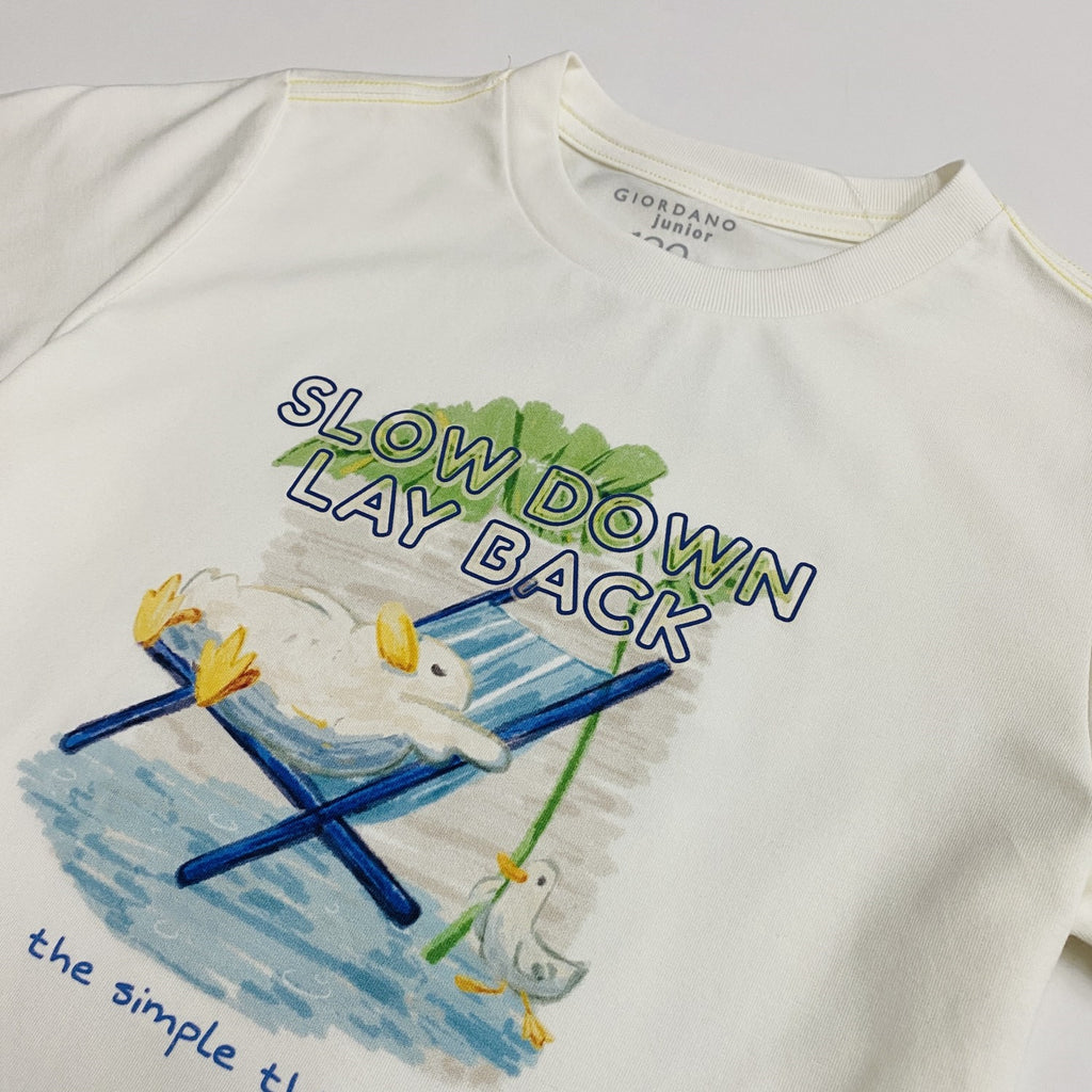 Junior Sorona Cotton Bamboo Jersey Crew Neck Cool Touch Print Tee