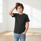 Junior Liquid Touch Embroidered Smart Tee - Soft Cotton Interlock