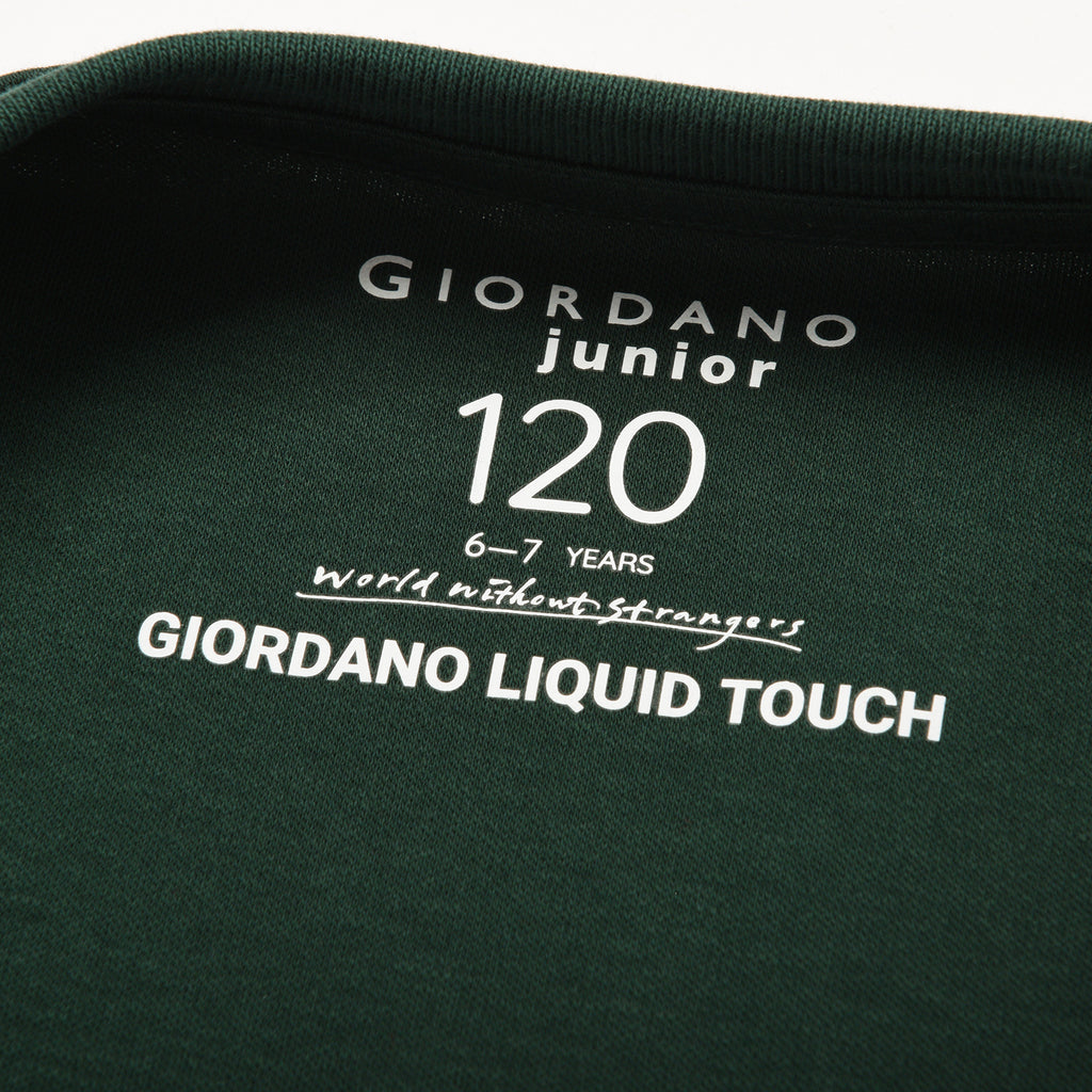Junior Liquid Touch Embroidered Smart Tee - Soft Cotton Interlock