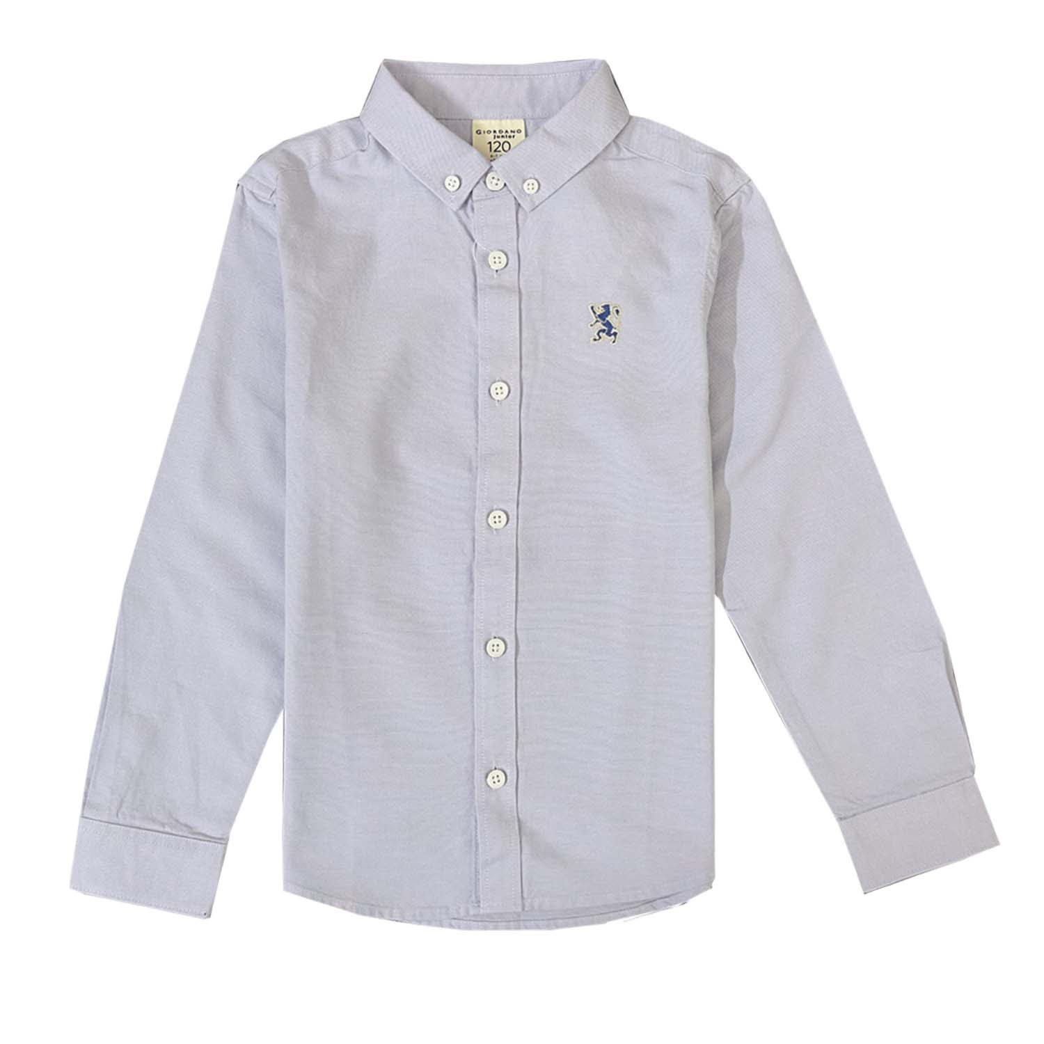 Giordano Junior Oxford Shirt-Purple