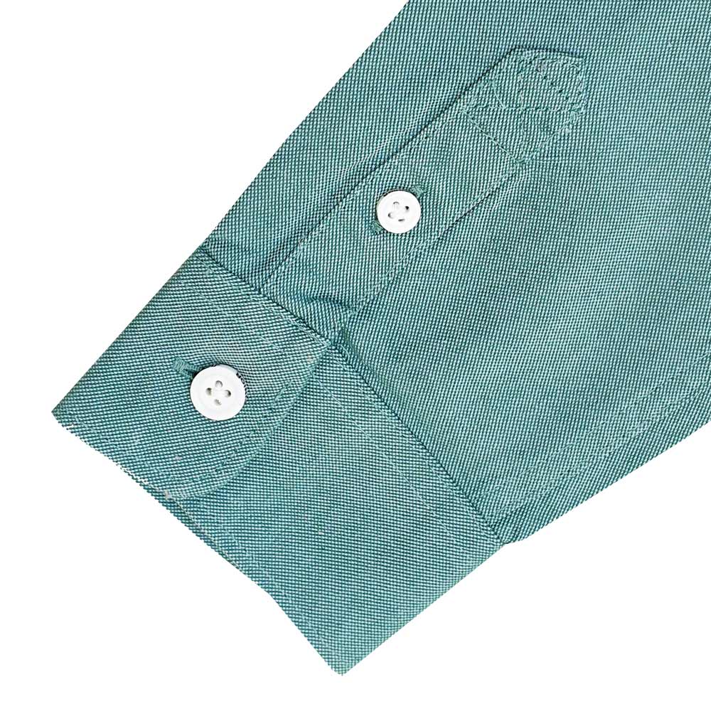 Kids' Cotton Oxford Shirt: Full Button, Embroidered & Garment Washed