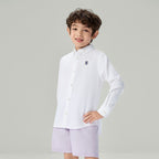 Kid's Cotton Embroidered Oxford Shirt