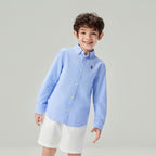 Kid's Cotton Embroidered Oxford Shirt
