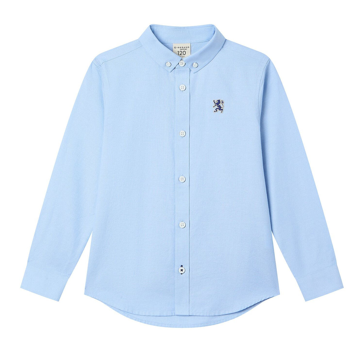 Kid's Cotton Embroidered Oxford Shirt