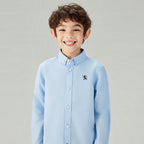 Kid's Cotton Embroidered Oxford Shirt