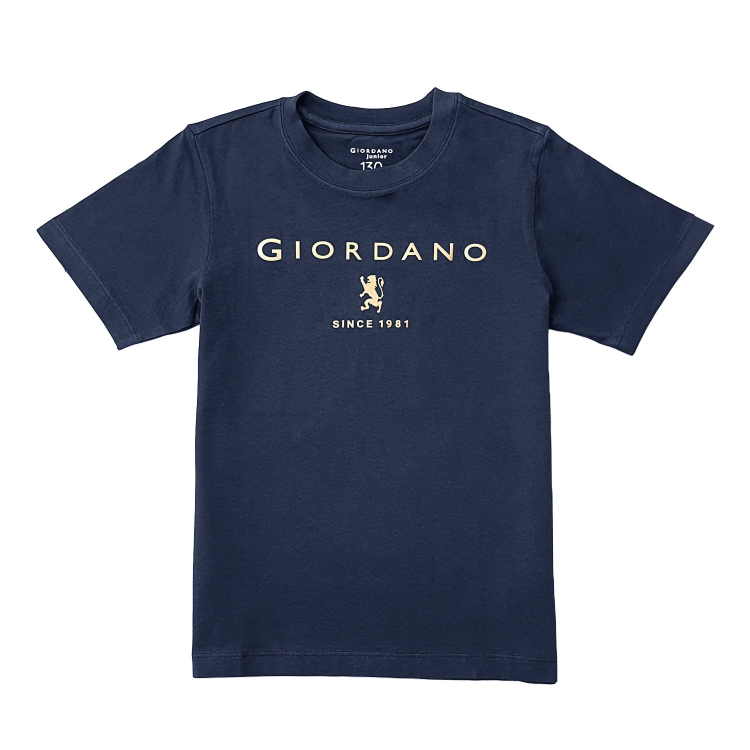 Giordano Junior's Giordano Logo Print Tee-Blue