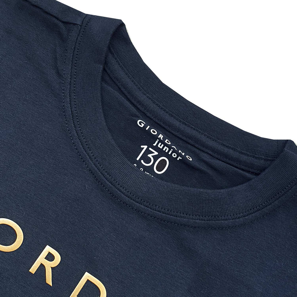 Junior's Giordano Logo Print Tee