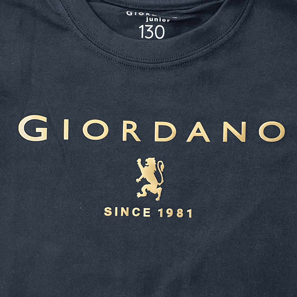 Junior's Giordano Logo Print Tee