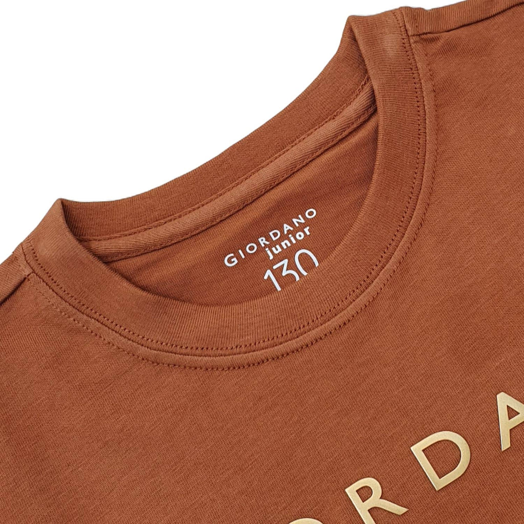 Junior's Giordano Logo Print Tee