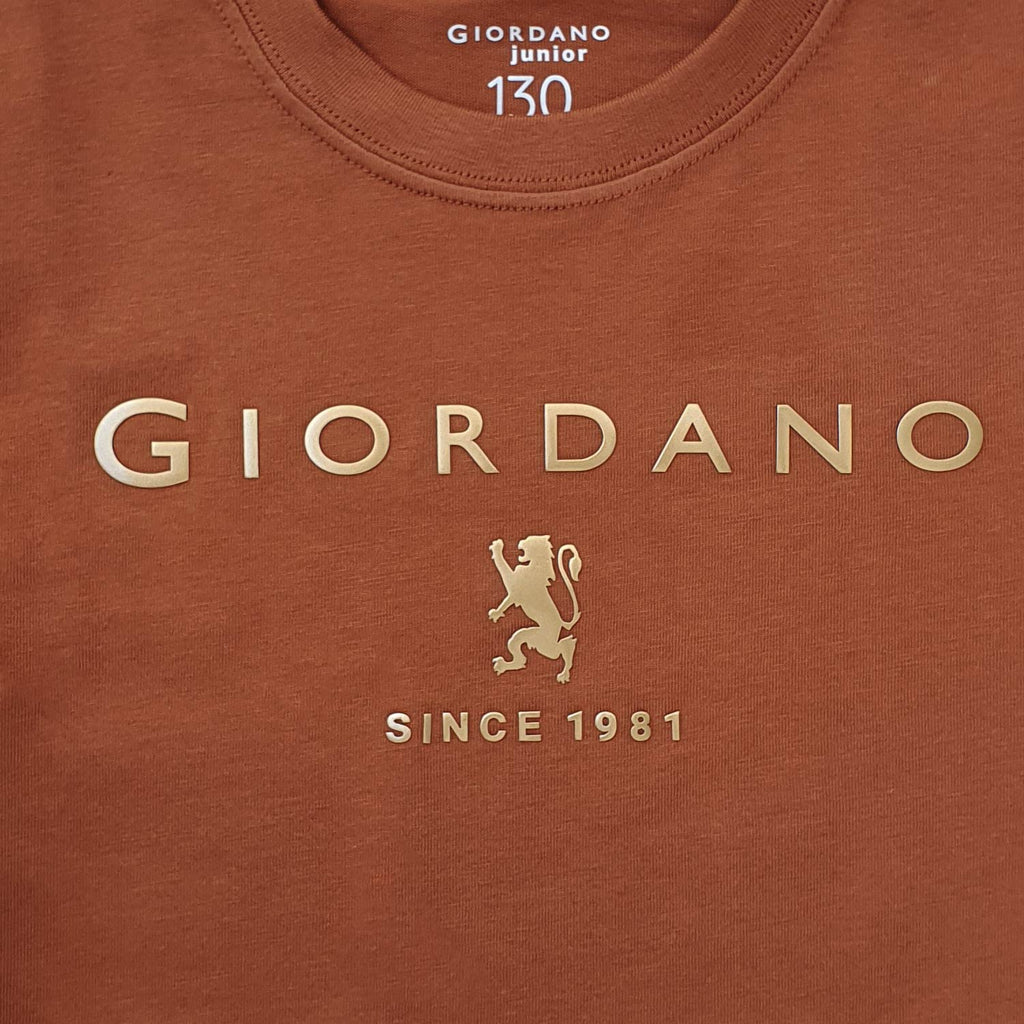 Junior's Giordano Logo Print Tee