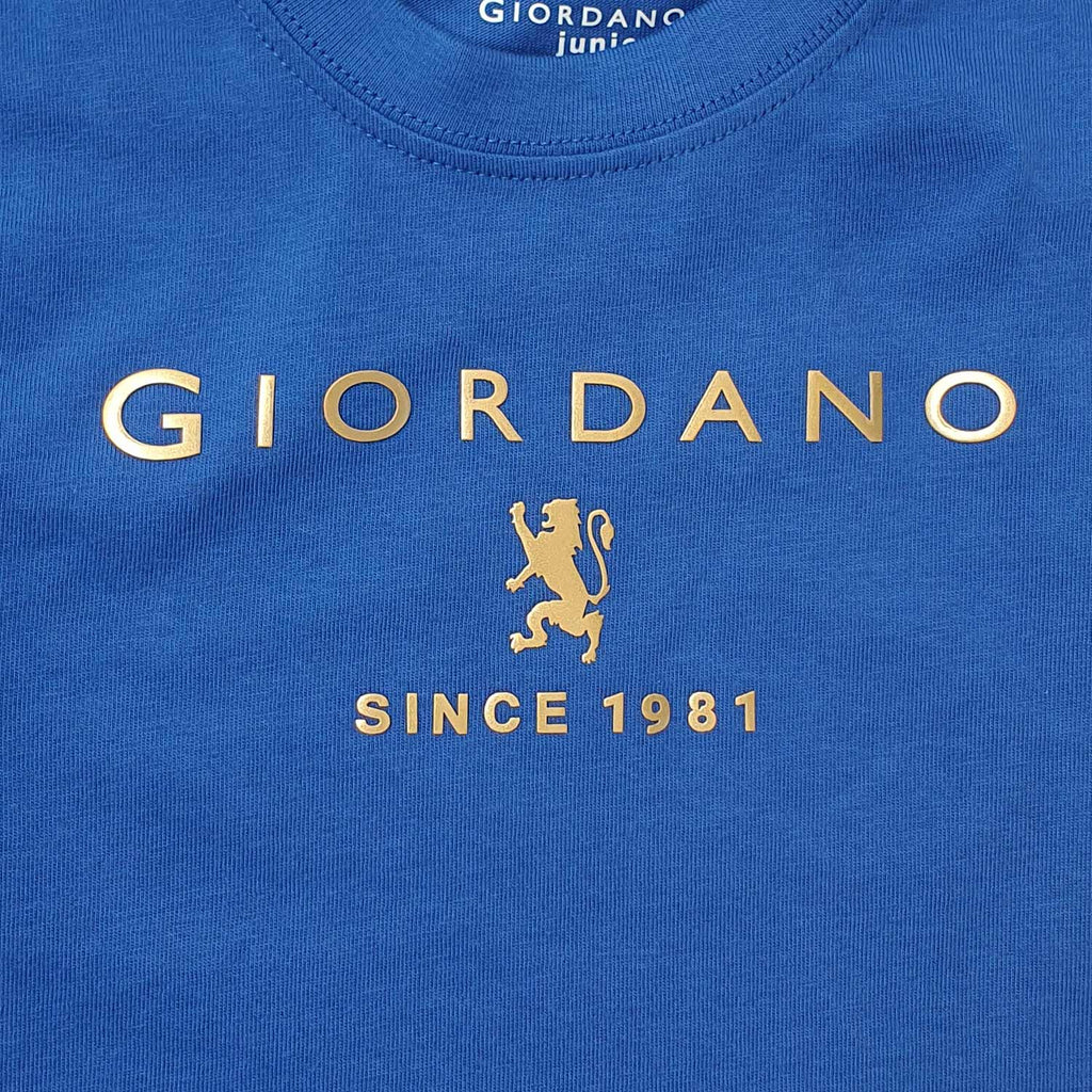 Junior's Giordano Logo Print Tee
