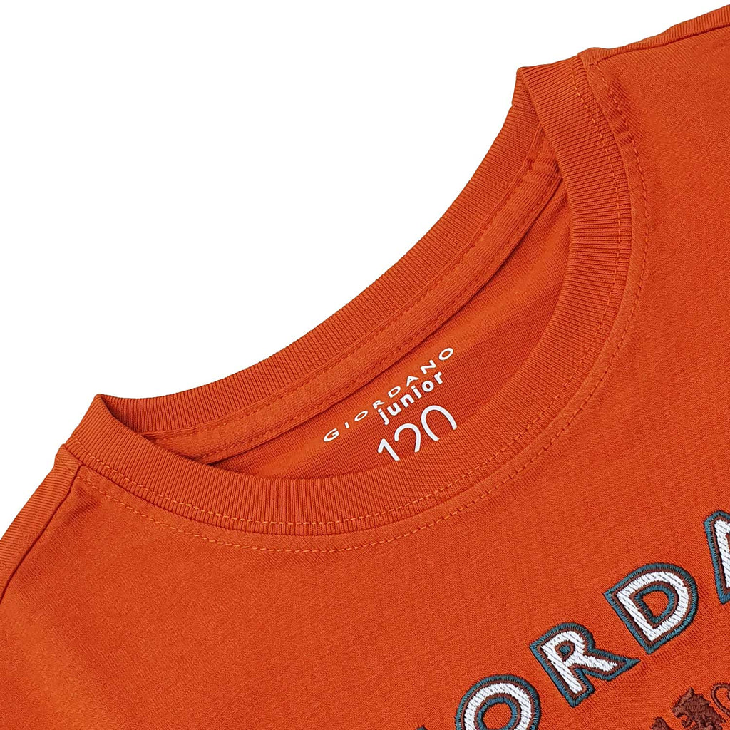 Junior's Giordano Logo Print Tee