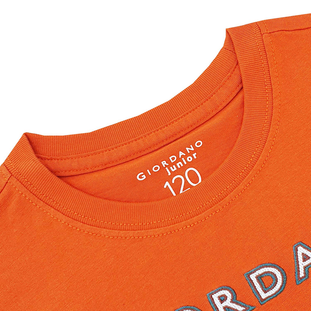 Junior's Giordano Logo Print Tee