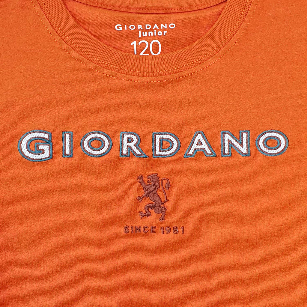 Junior's Giordano Logo Print Tee