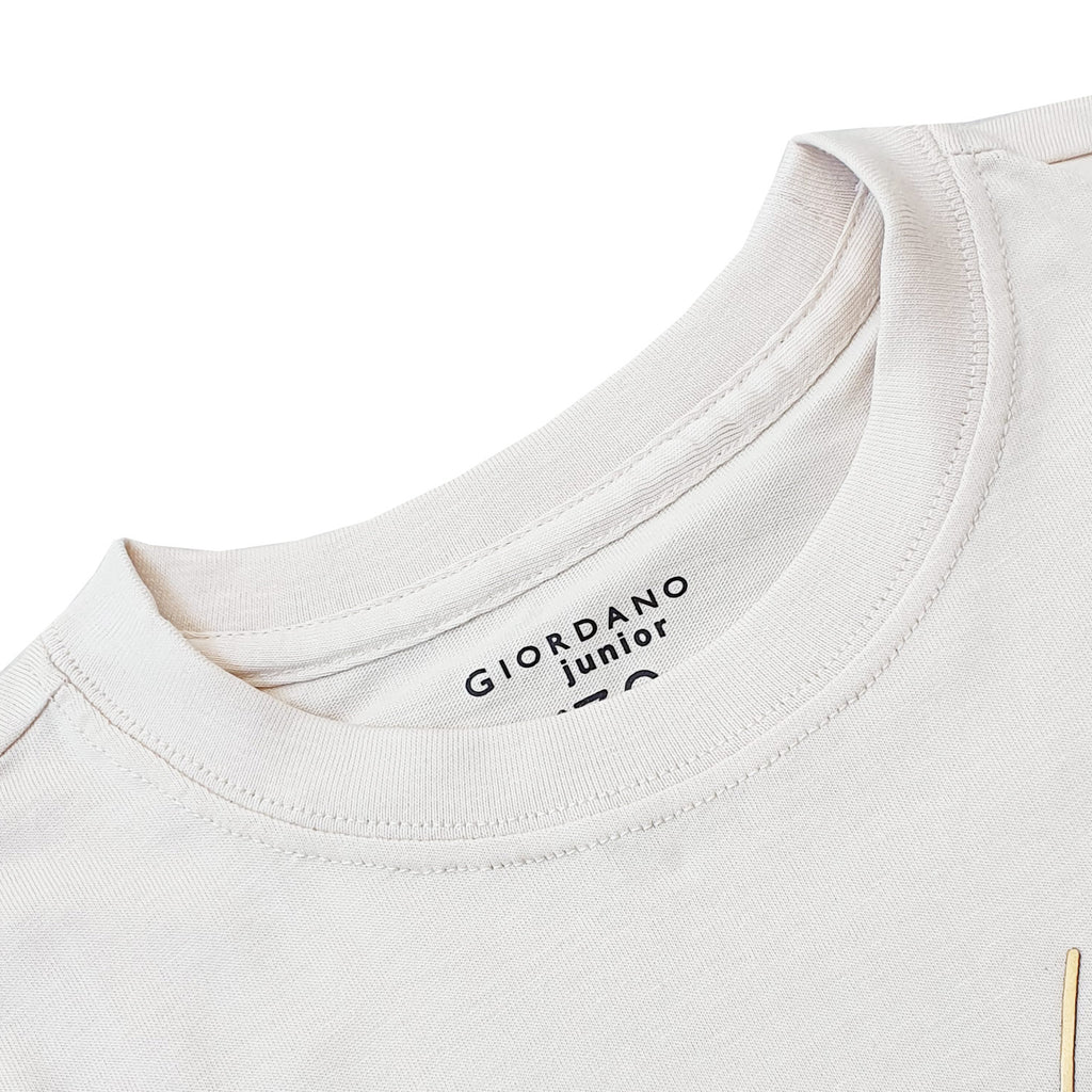 Junior's Giordano Logo Print Tee