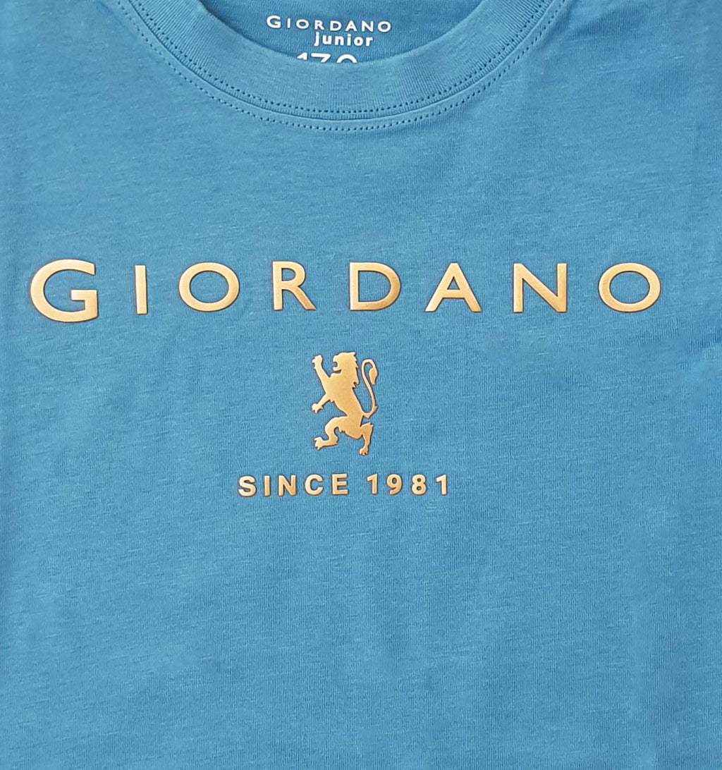 Junior's Giordano Logo Print Tee