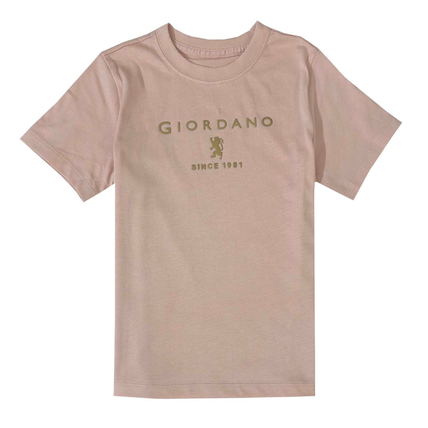 Junior's Giordano Logo Print Tee