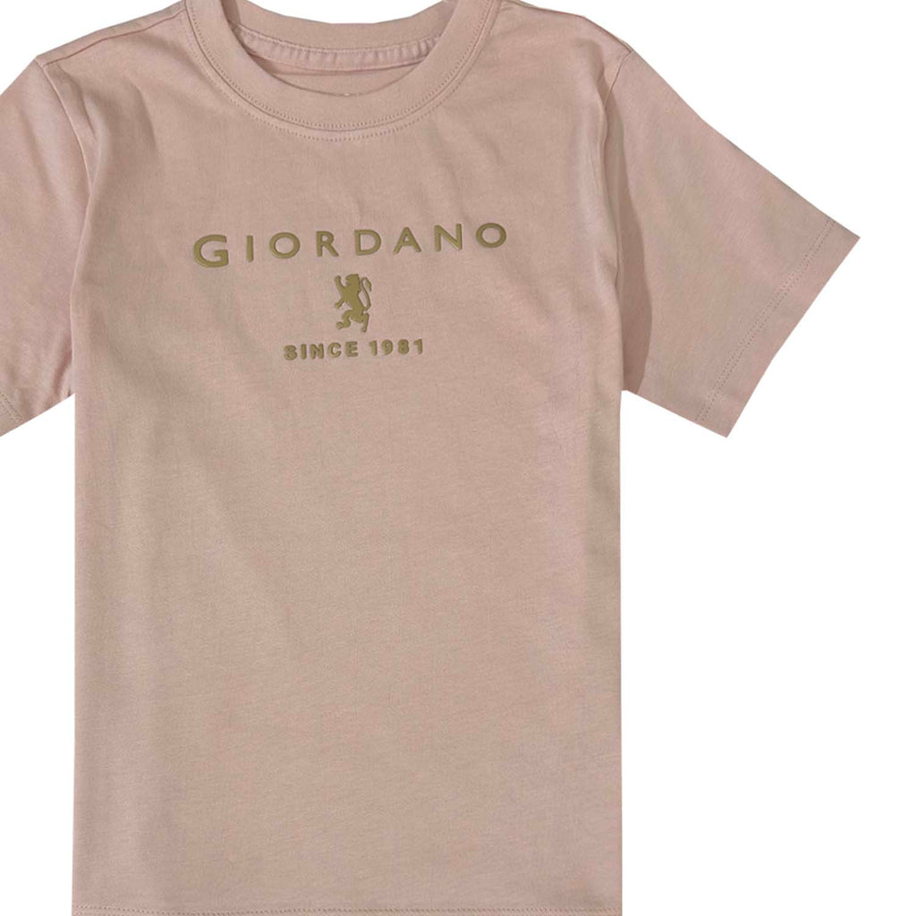 Junior's Giordano Logo Print Tee