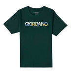 Giordano Junior Giordano Logo Signature Tee - Classic Style, Cool Comfort-Green