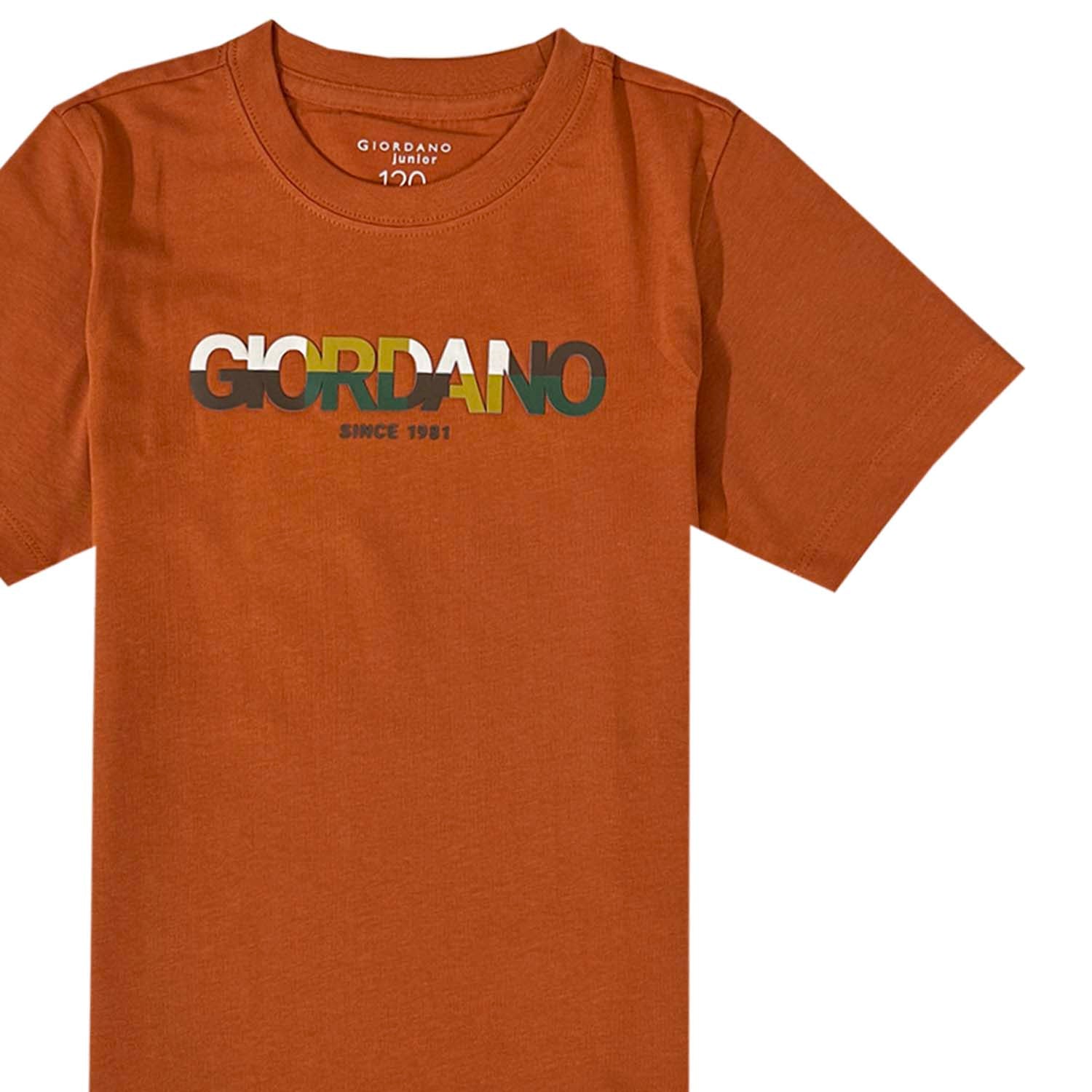Junior Giordano Logo Signature Tee - Classic Style, Cool Comfort