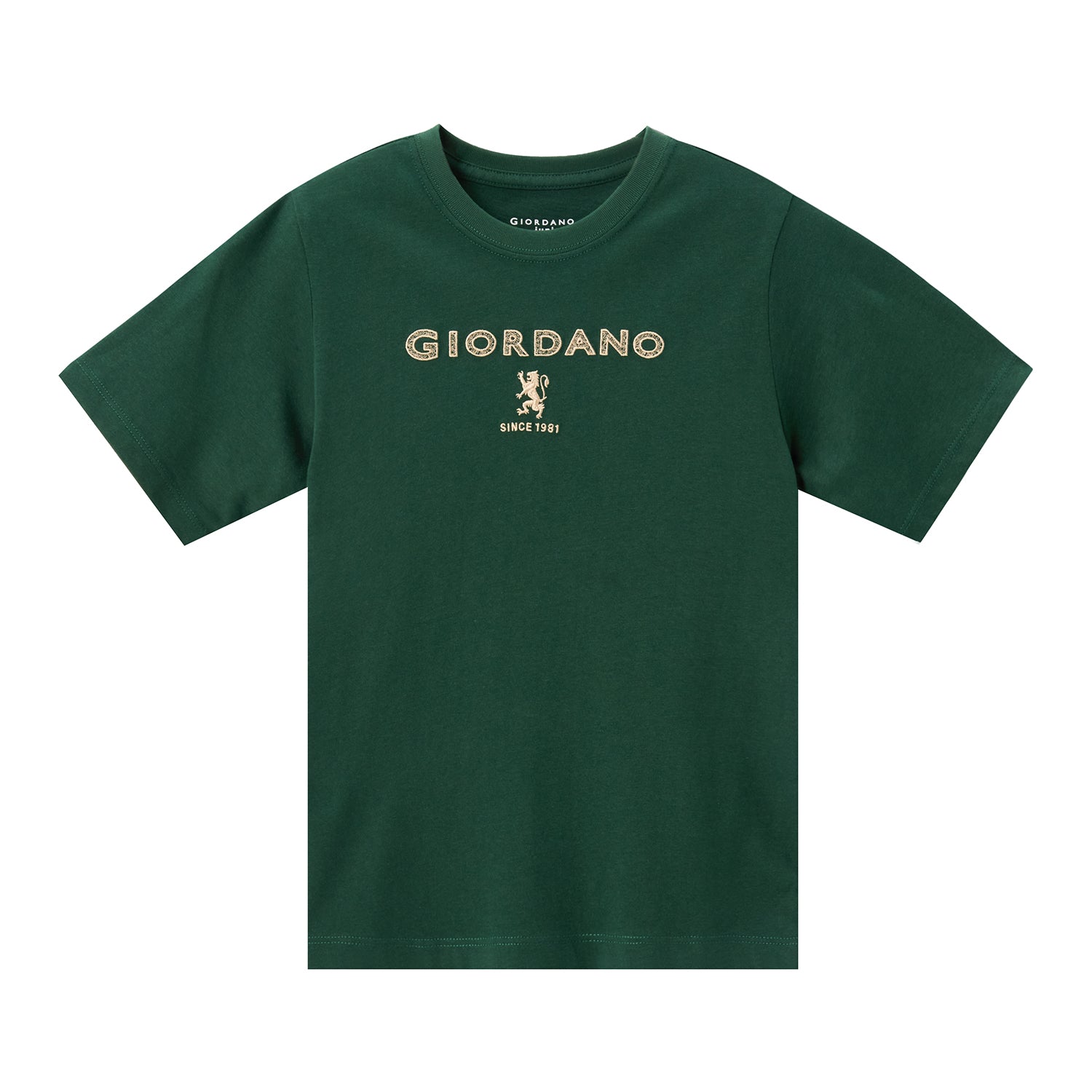 Giordano Junior Cotton Jersey Graphic Tee - Comfortable & Stylish-Green