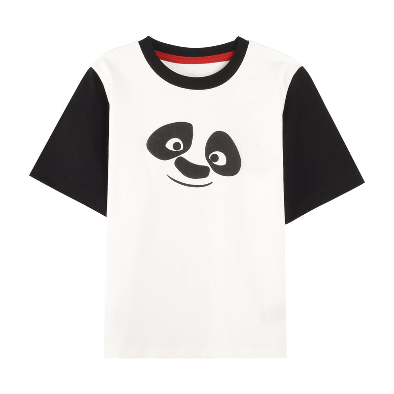 Giordano Kids Kung Fu Panda Series Cotton Jersey Crewneck Print Tee-White