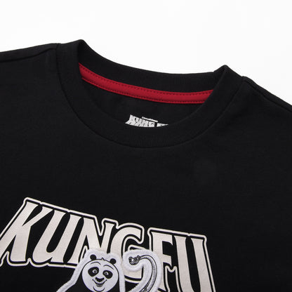 Kids Kung Fu Panda Series Cotton Jersey Crewneck Print Tee