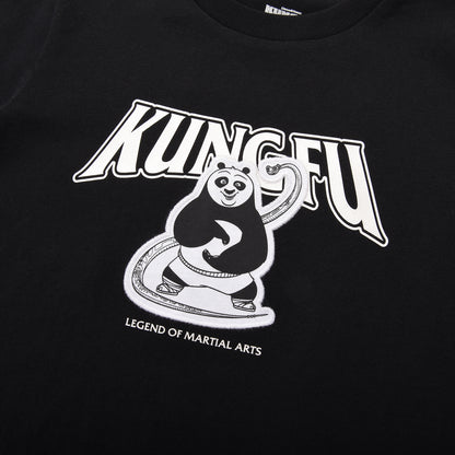 Kids Kung Fu Panda Series Cotton Jersey Crewneck Print Tee