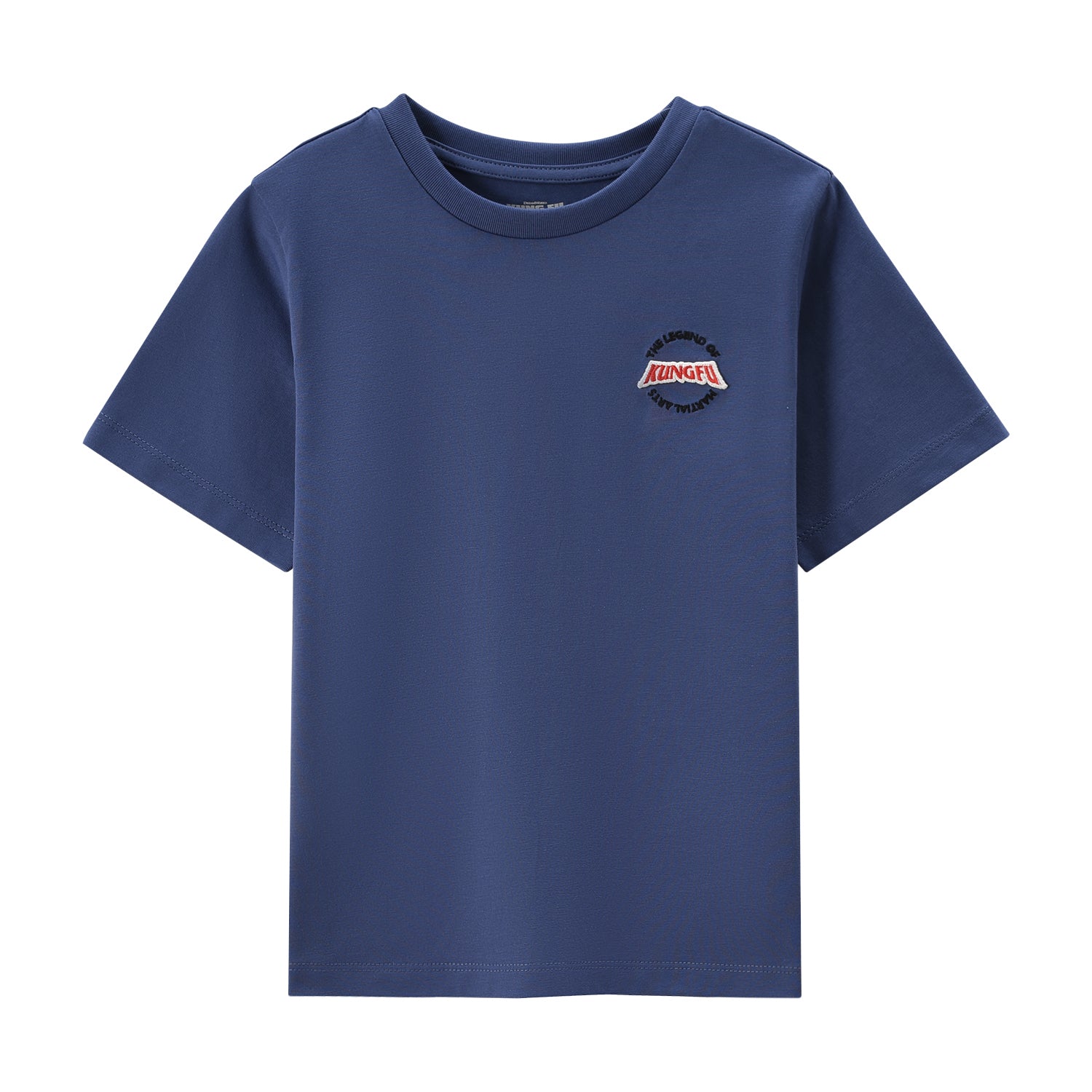 Giordano Kids Kung Fu Panda Series Cotton Jersey Crewneck Print Tee-Blue