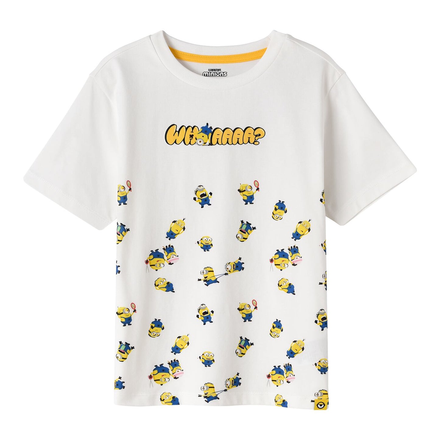 Kids’ Regular Fit Crew Neck Print Tee| Minion Collection