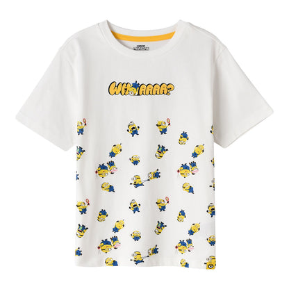 Kids’ Regular Fit Crew Neck Print Tee| Minion Collection