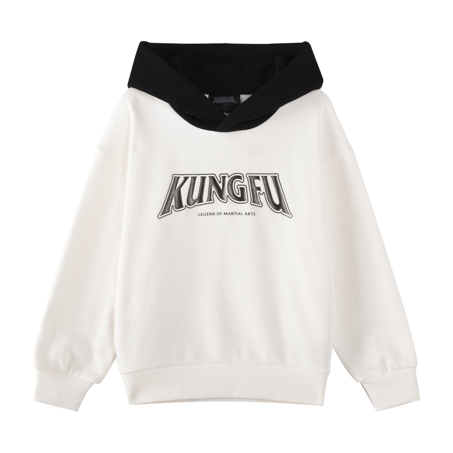 Giordano Kids Kung Fu Panda Series French Terry Hoodie-White