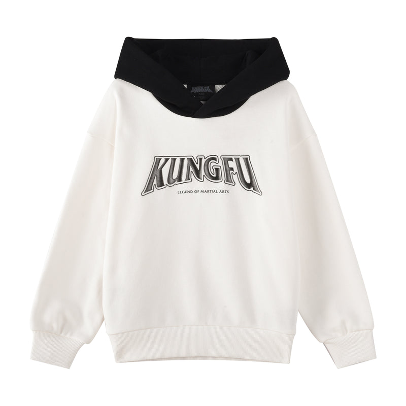 Giordano Kids Kung Fu Panda Series French Terry Hoodie-White