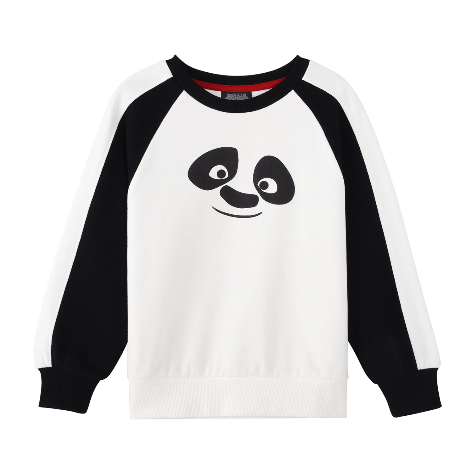 Giordano Kids Kung Fu Panda Series French Terry Crewneck Sweatshirt-White