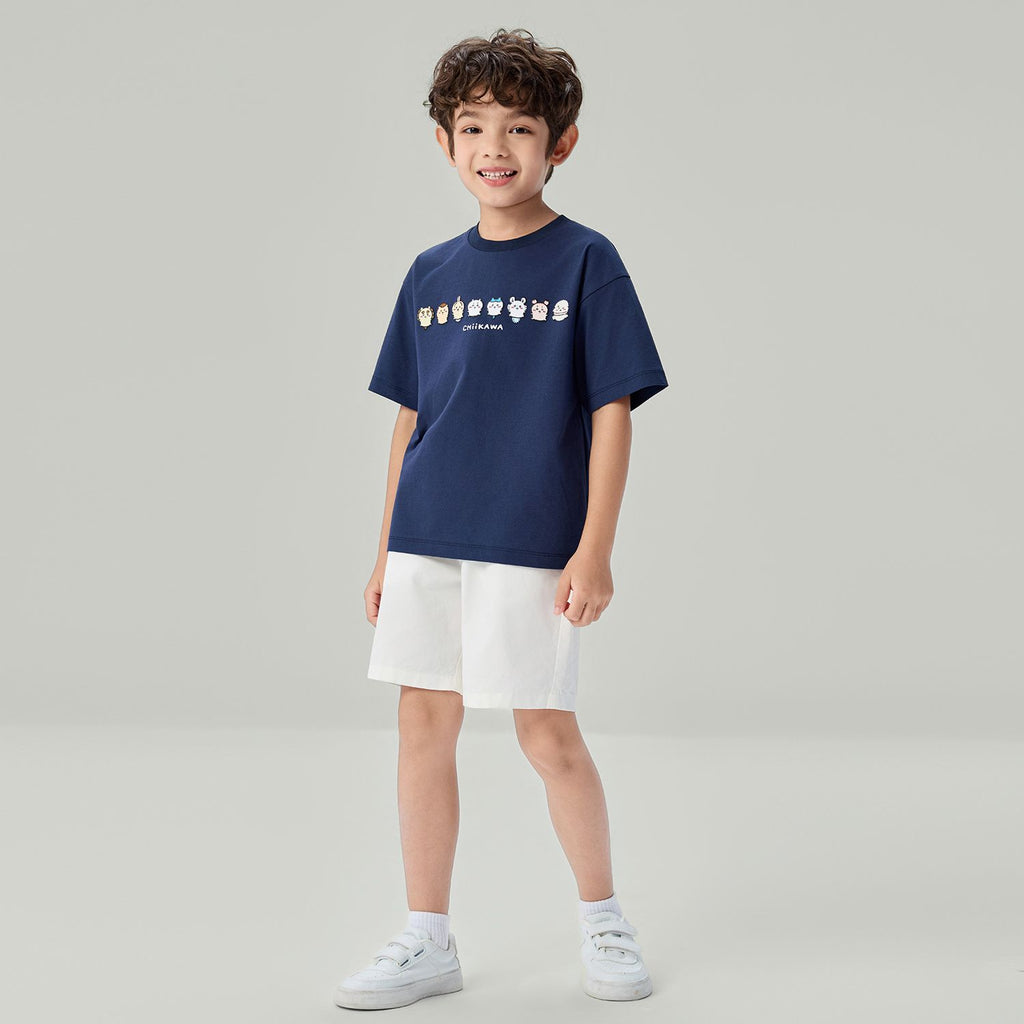Kids' Chiikawa Navy Character Relaxed Graphic Tee