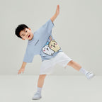 Kid's Chiikawa Subdued Blue Crew Neck Graphic Tee
