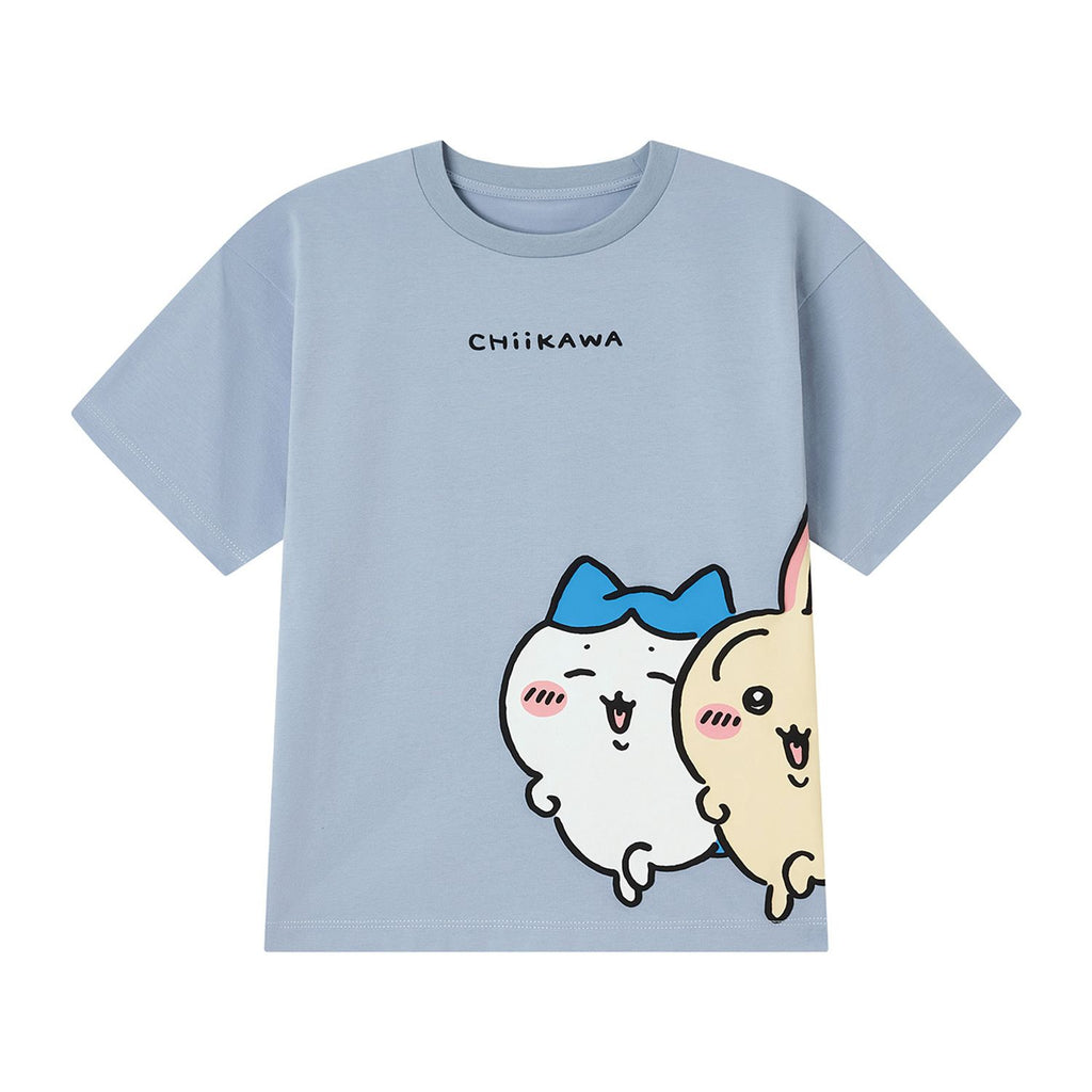 Kid's Chiikawa Subdued Blue Crew Neck Graphic Tee
