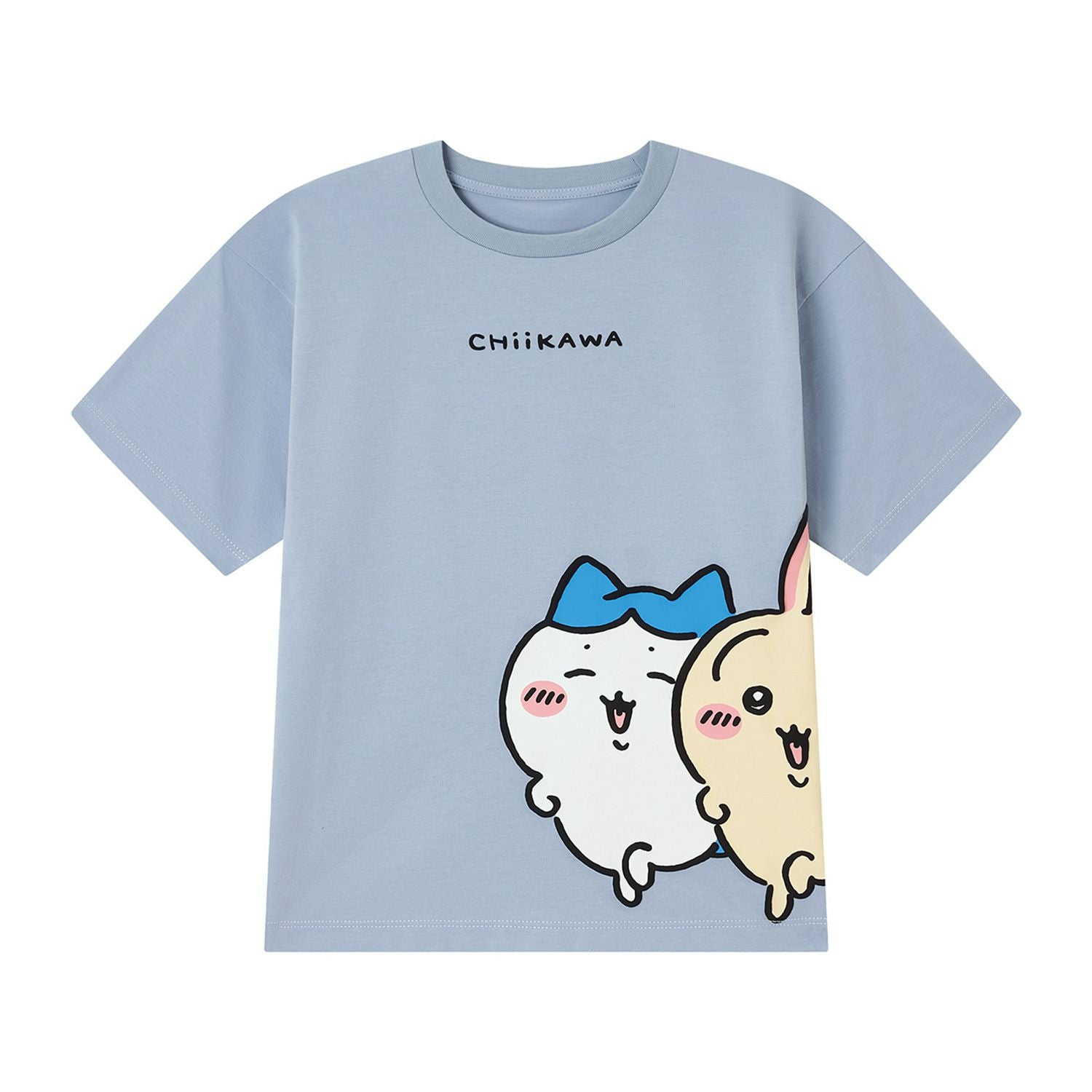 Kid's Chiikawa Subdued Blue Crew Neck Graphic Tee
