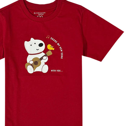 Junior Cotton Jersey Print Tee: Soft & Stylish