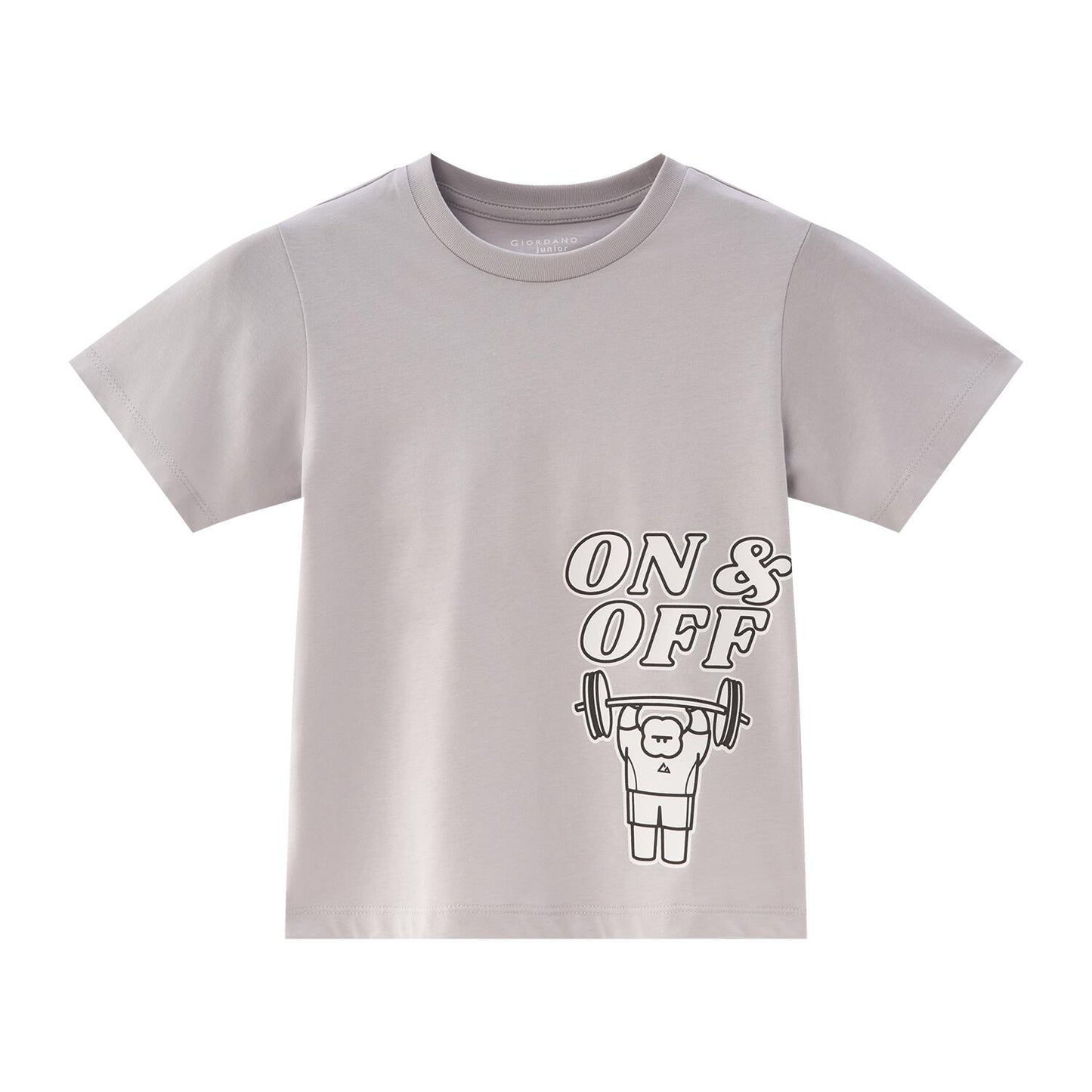 Kids' Printed Cotton T-Shirt - Crew Neck Short Sleeve