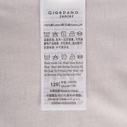 Kids' Printed Cotton T-Shirt - Crew Neck Short Sleeve